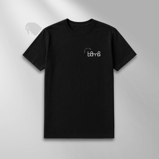 Camiseta Preta Masculina Algodão 30.1 Penteado - B8M8